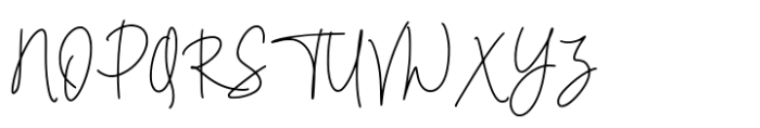 Hutellan Signature Font UPPERCASE