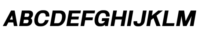 Hutton Bold Italic Font UPPERCASE