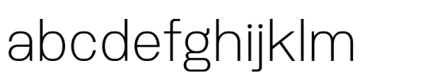 Hutton Extra Light Font LOWERCASE