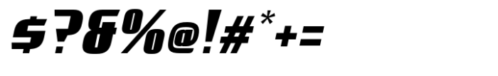 Huxley Maximum Black Italic Font OTHER CHARS