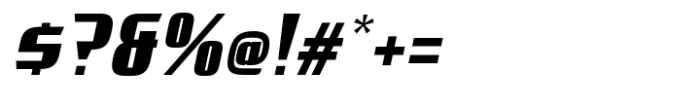 Huxley Maximum Extra Bold Italic Font OTHER CHARS