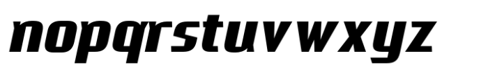 Huxley Maximum Extra Bold Italic Font LOWERCASE