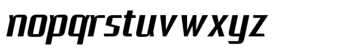 Huxley Maximum Medium Italic Font LOWERCASE
