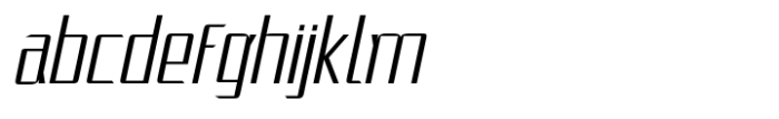 Huxley Maximum Thin Italic Font LOWERCASE