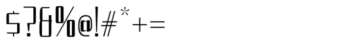 Huxley Maximum Thin Font OTHER CHARS