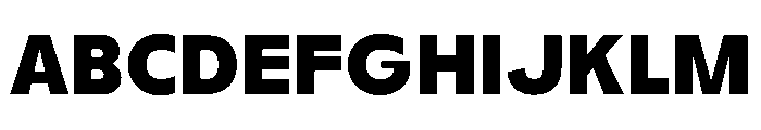 Huger Black Font UPPERCASE