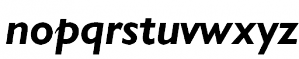 Humanist 521 Bold Italic Font LOWERCASE
