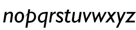 Humanist 521 Italic Font LOWERCASE