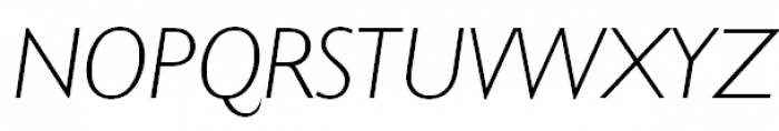 Humanist 521 Light Italic Font UPPERCASE