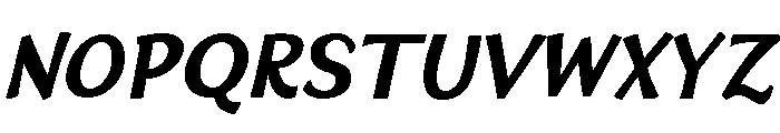 HUGS Bold Italic Font UPPERCASE