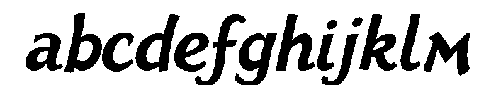 HUGS Bold Italic FONT
