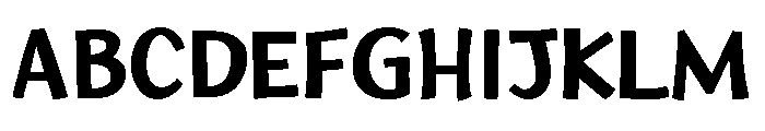 HUGS Bold Font UPPERCASE