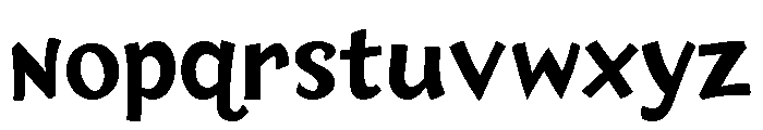 HUGS Bold Font LOWERCASE