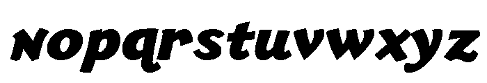 HUGS Extra Bold Italic Font LOWERCASE