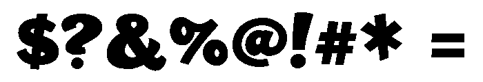 HUGS Extra Bold Font OTHER CHARS