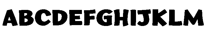 HUGS Extra Bold Font UPPERCASE