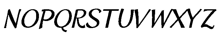 HUGS Regular Italic Font UPPERCASE