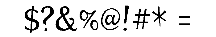 HUGS Regular Font OTHER CHARS
