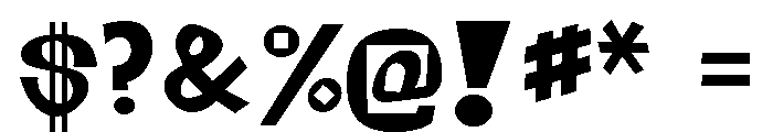 Huffer Regular Font OTHER CHARS