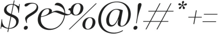 HV Auckland Bold Italic otf (700) Font OTHER CHARS