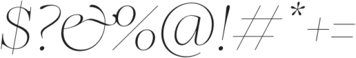 HV Auckland Thin Italic otf (100) Font OTHER CHARS