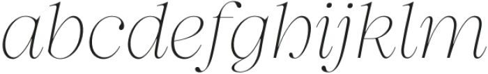 HV Auckland Thin Italic otf (100) Font LOWERCASE