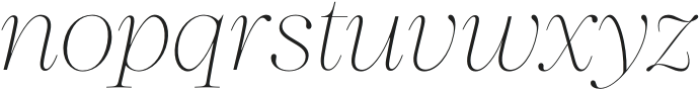 HV Auckland Thin Italic otf (100) Font LOWERCASE