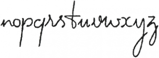 HV Autograph otf (400) Font LOWERCASE