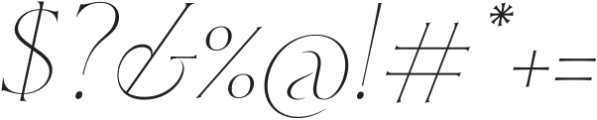 HV Cedarwood Italic otf (400) Font OTHER CHARS