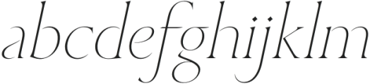 HV Cedarwood Italic otf (400) Font LOWERCASE