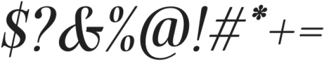 HV Fitzgerald Bold Italic otf (700) Font OTHER CHARS