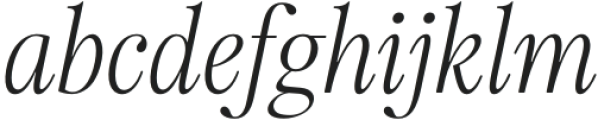 HV Fitzgerald Italic otf (400) Font LOWERCASE