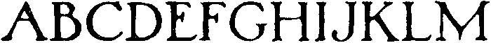 HV Woodlands Regular otf (400) Font UPPERCASE