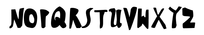 HVD Steinzeit Fill In Font UPPERCASE