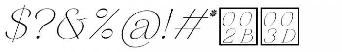 HV Aurelius Italic Font OTHER CHARS