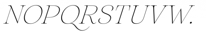 HV Aurelius Italic Font UPPERCASE