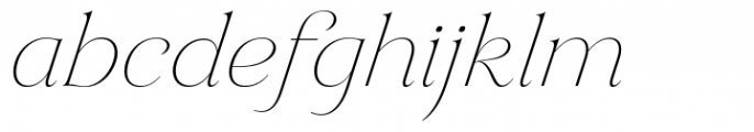 HV Aurelius Italic Font LOWERCASE