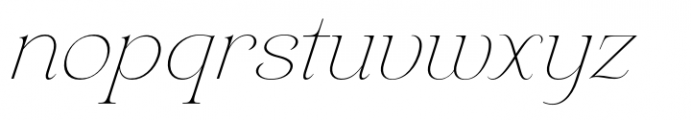 HV Aurelius Italic Font LOWERCASE