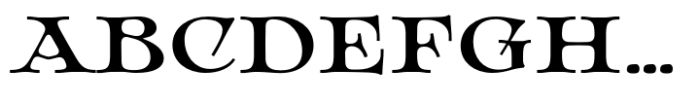 HV Bradbury Regular Font UPPERCASE