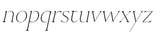 HV Cedarwood Italic Font LOWERCASE