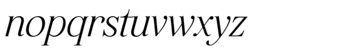 HV Constantine Italic Font LOWERCASE