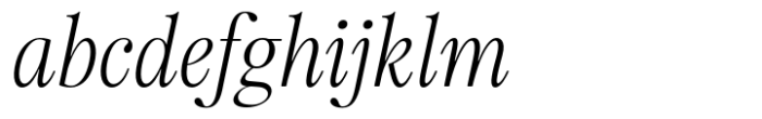 HV Fitzgerald in Berlin Italic Font LOWERCASE