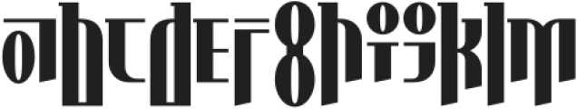 Hwaiting Serif Regular otf (400) Font LOWERCASE