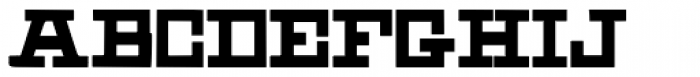 HWT Geometric Shopworn Inked Font UPPERCASE