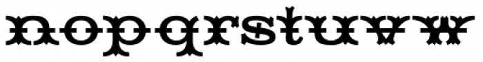 HWT Tuscan Extended Font LOWERCASE