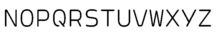 Hyperspace Race Variable Thin Font UPPERCASE