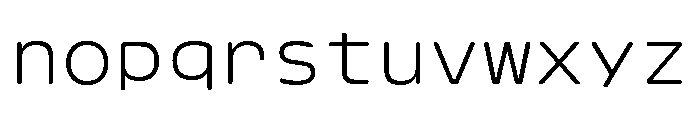 Hyperspace Race Variable Thin Font LOWERCASE
