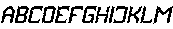 HYPER SYSTEM Bold Italic Font UPPERCASE