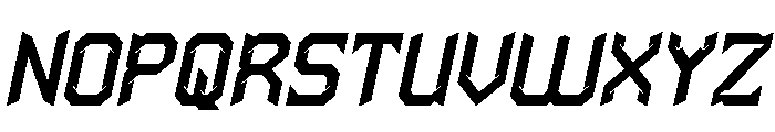 HYPER SYSTEM Bold Italic Font UPPERCASE