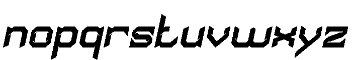 HYPER SYSTEM Bold Italic Font LOWERCASE